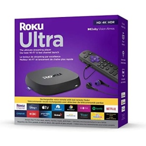 Roku Ultra LT (4K/HDR/HD) Streaming Player with Enhanced Voice Remote